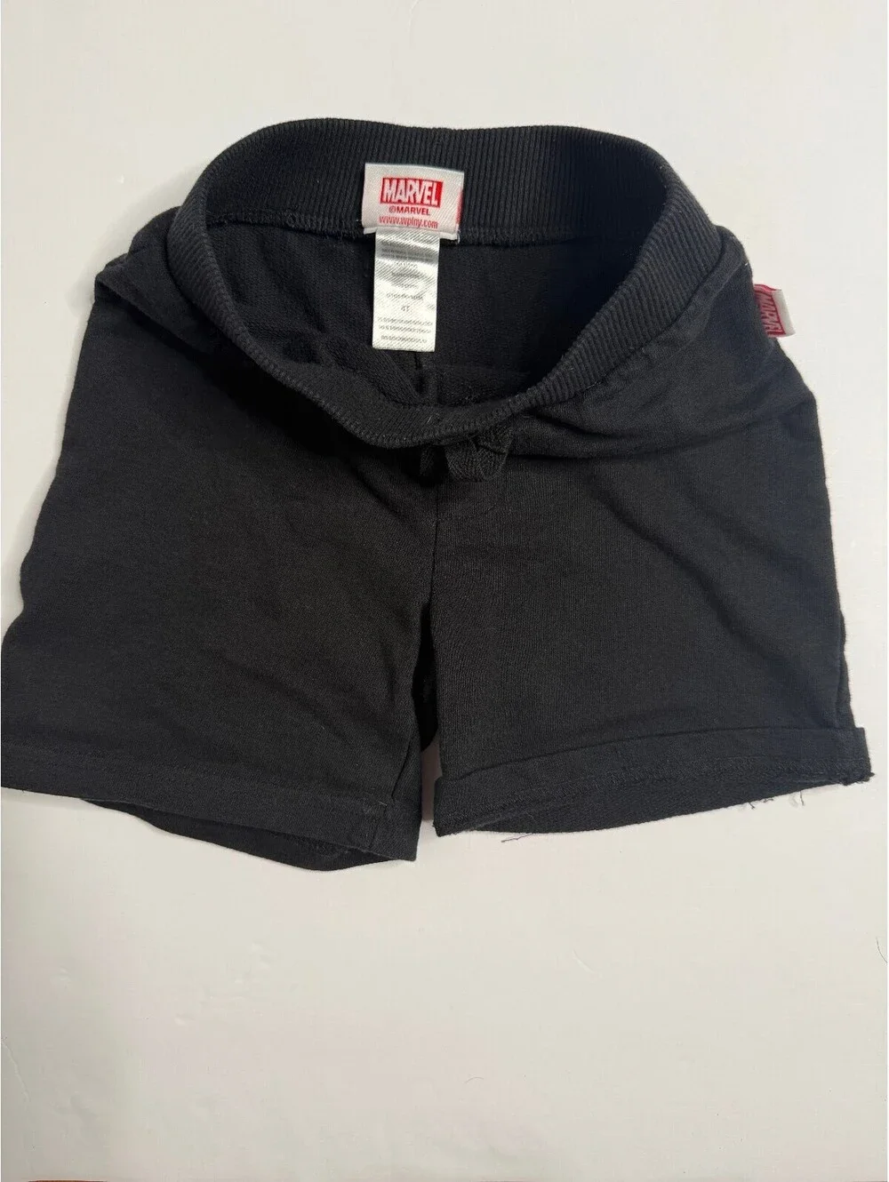 Marvel Boys Black Pull-On Shorts Size 4T
